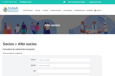 Sistema registro socios SAMeR